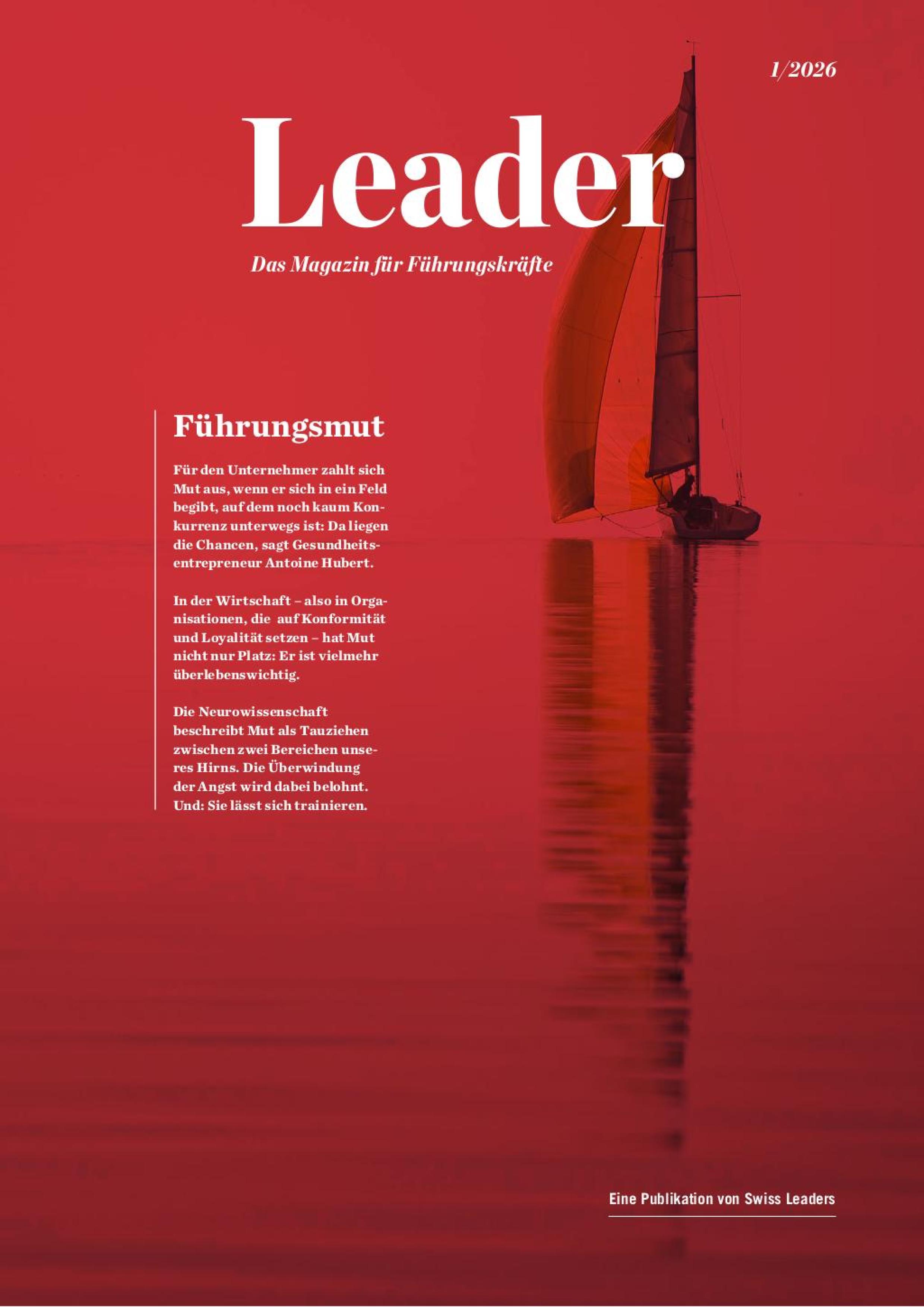 Titelbild des Leader-Magazins, Ausgabe Januar 2026